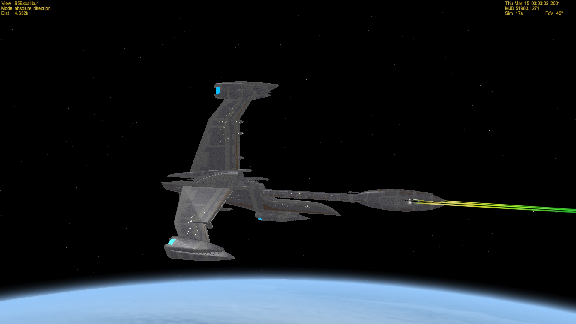 Babylon 5 Victory Class Destroyer Excalibur Orbiter Forum